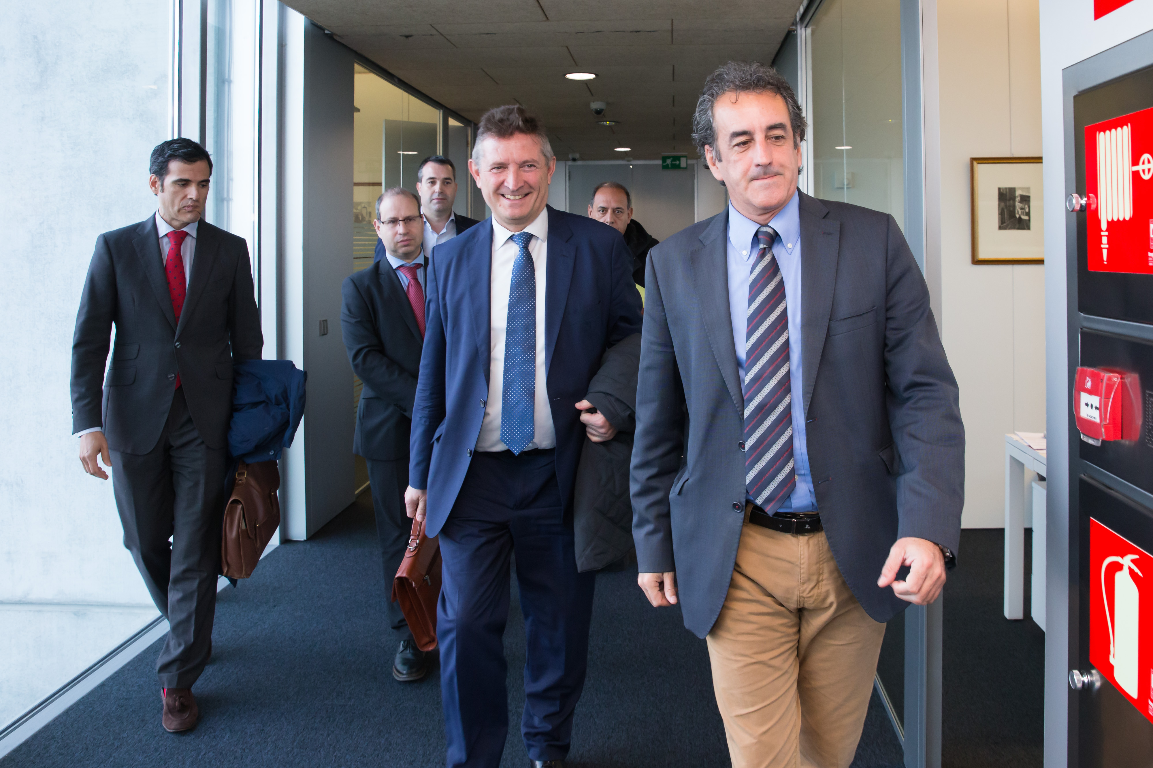 Foto de la reunión con el Consejero de Cantabria